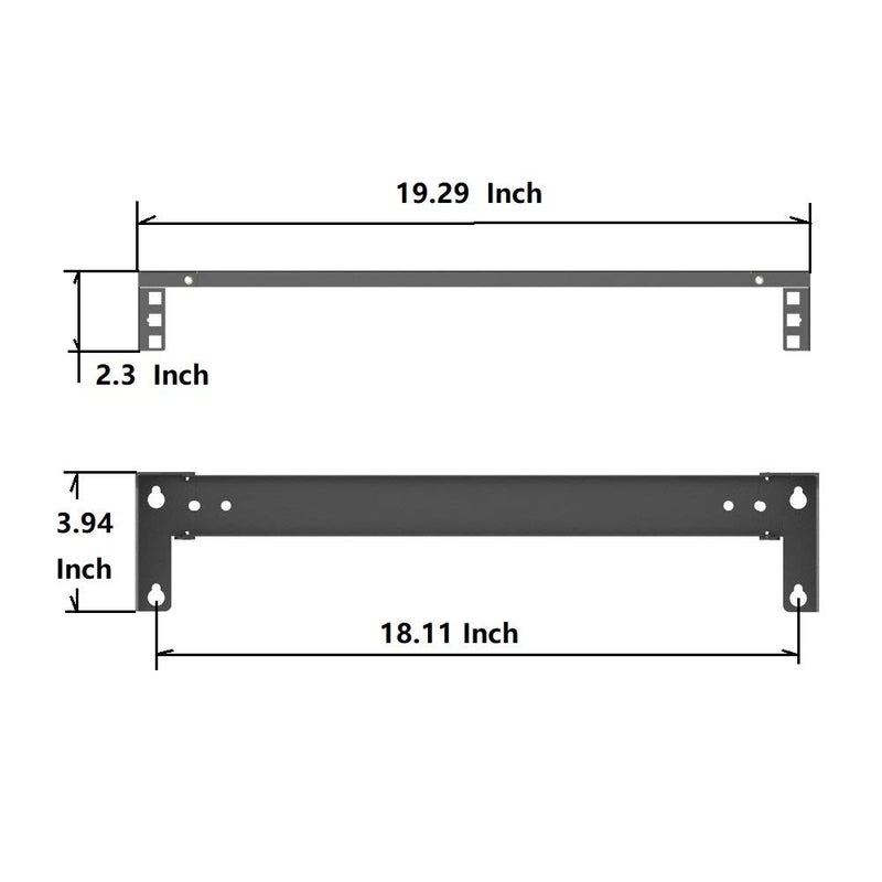 Mofangtech 1U 19 Inches Cold Rolled Steel Wall Mountable Simple Vertical Rack and Networking Euipment Rack Including Hardware for Assembly (1U) - Image 5